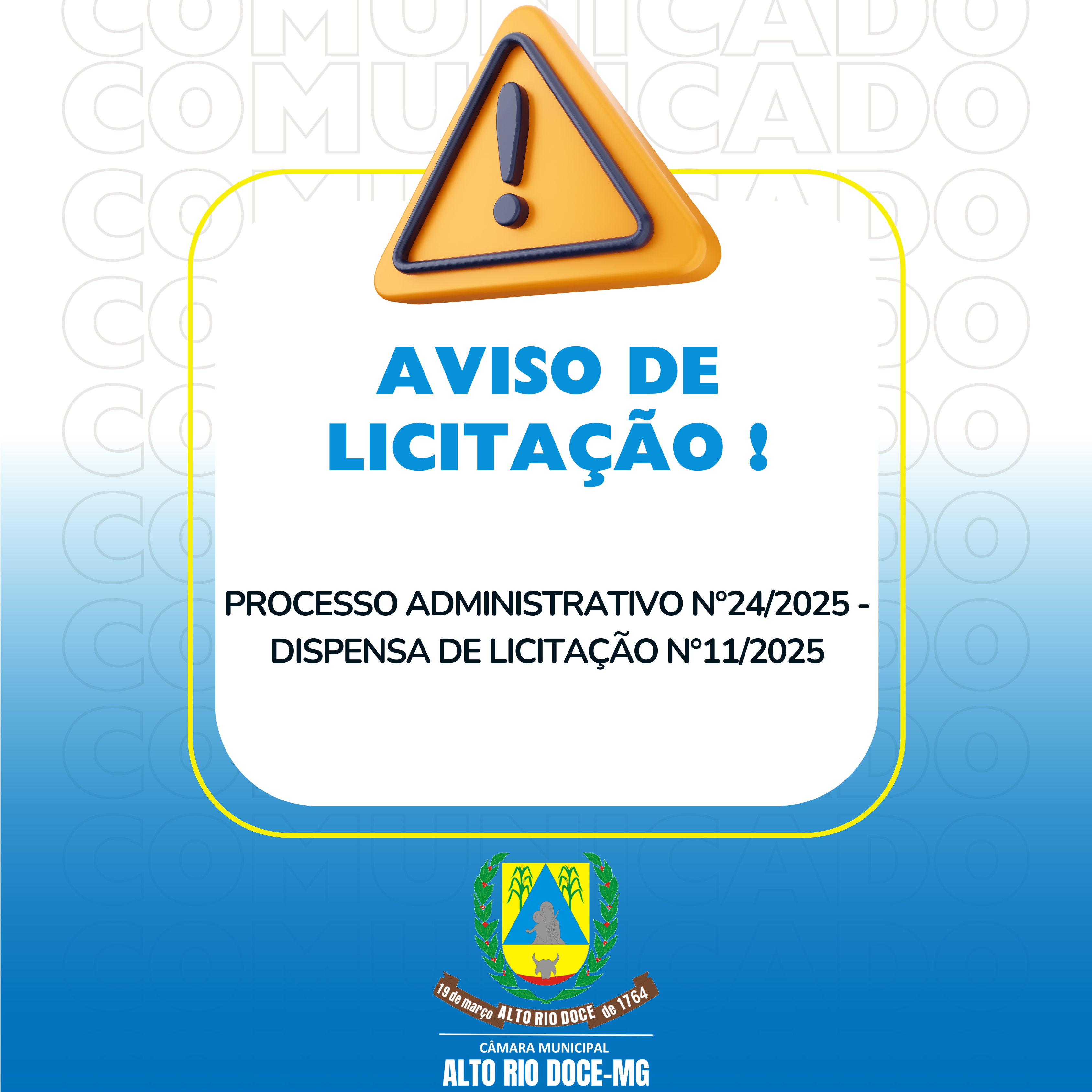 AVISO DE LICITAÇÃO !