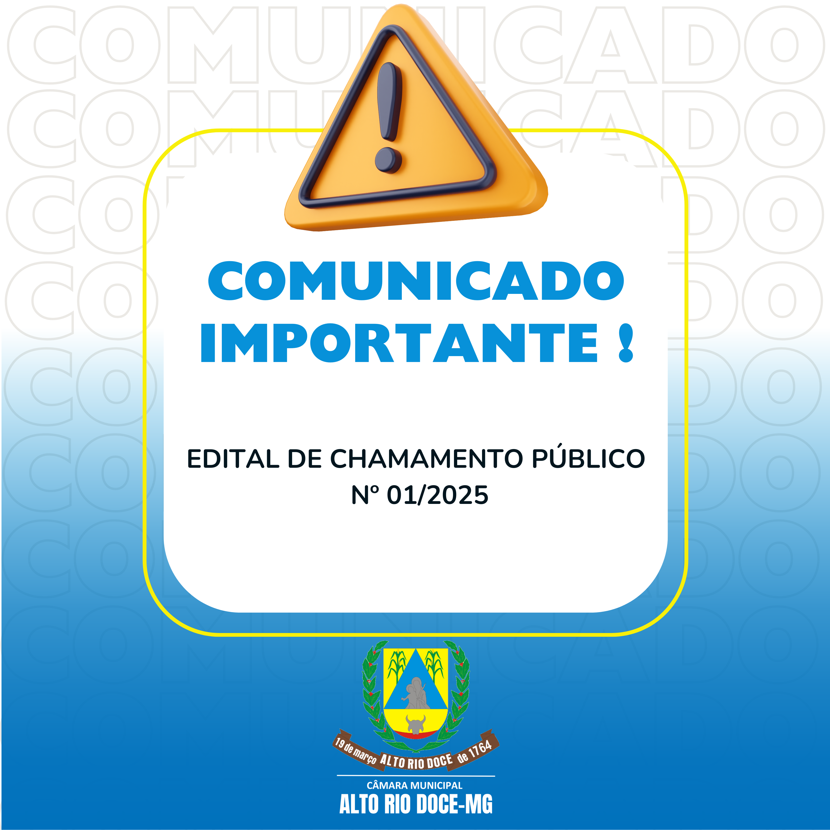EDITAL DE CHAMAMENTO PÚBLICO Nº 01/2025