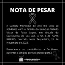 NOTA DE PESAR