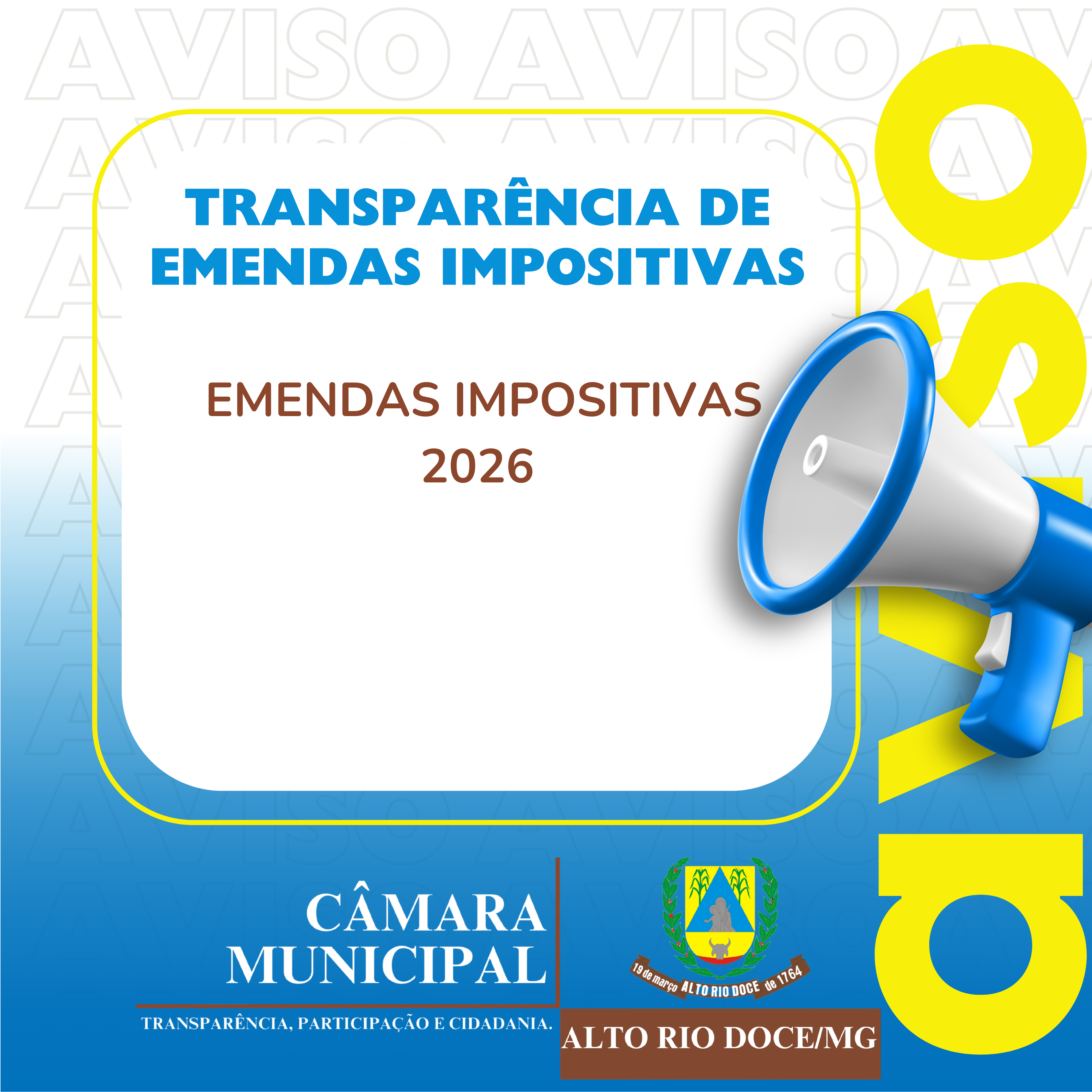 TRANSPARÊNCIA DE EMENDAS IMPOSITIVAS 